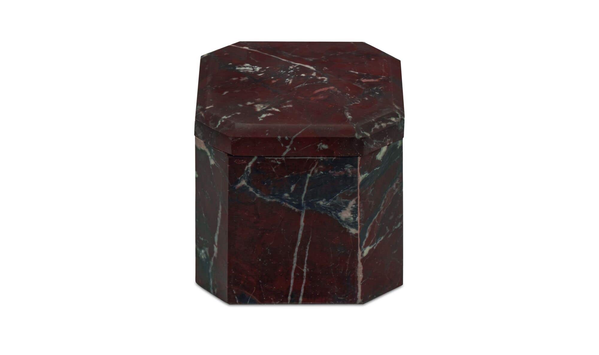Forli Marble Box Red Levanto by Moe's Home Collection - view 3