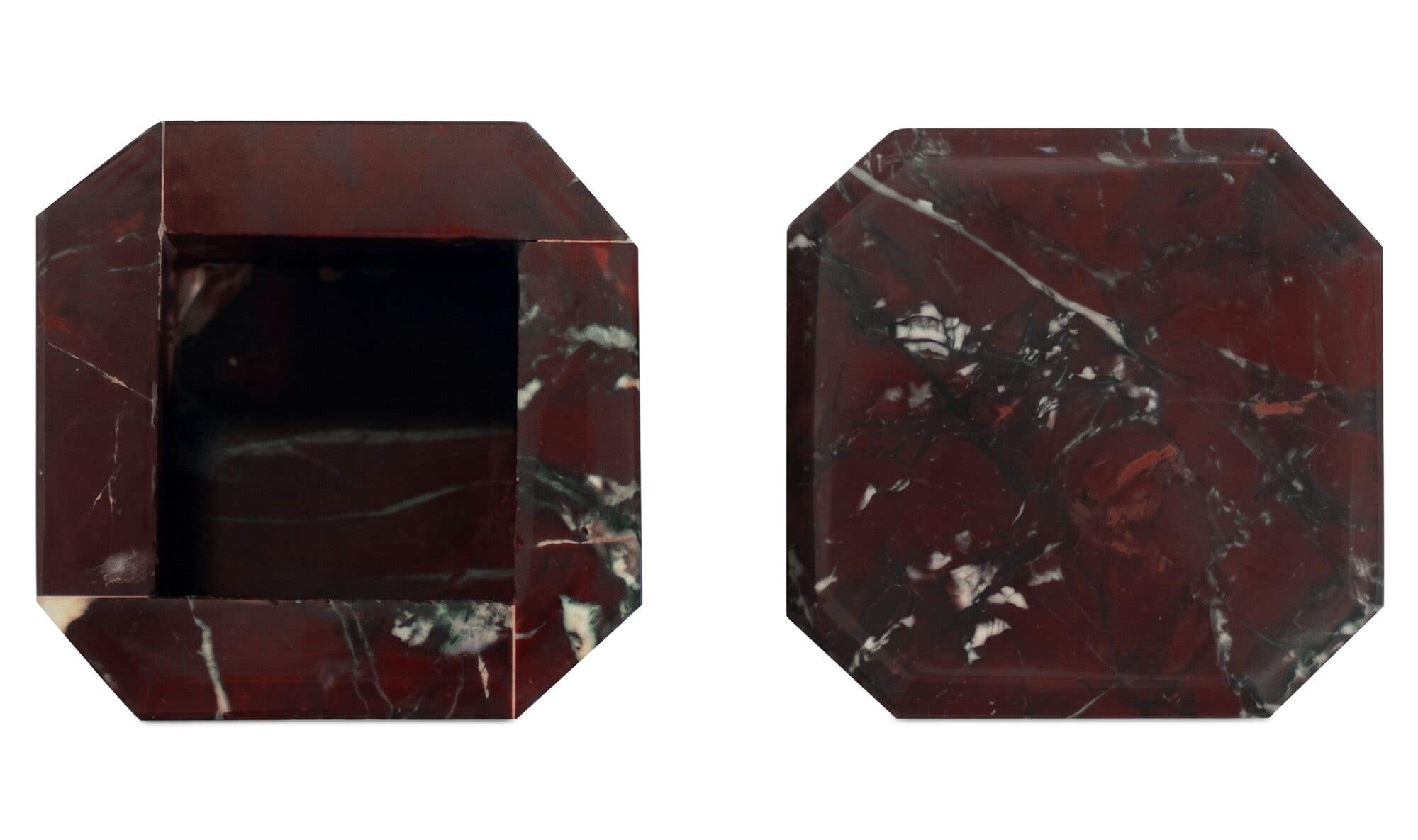 Forli Marble Box Red Levanto by Moe's Home Collection - view 7