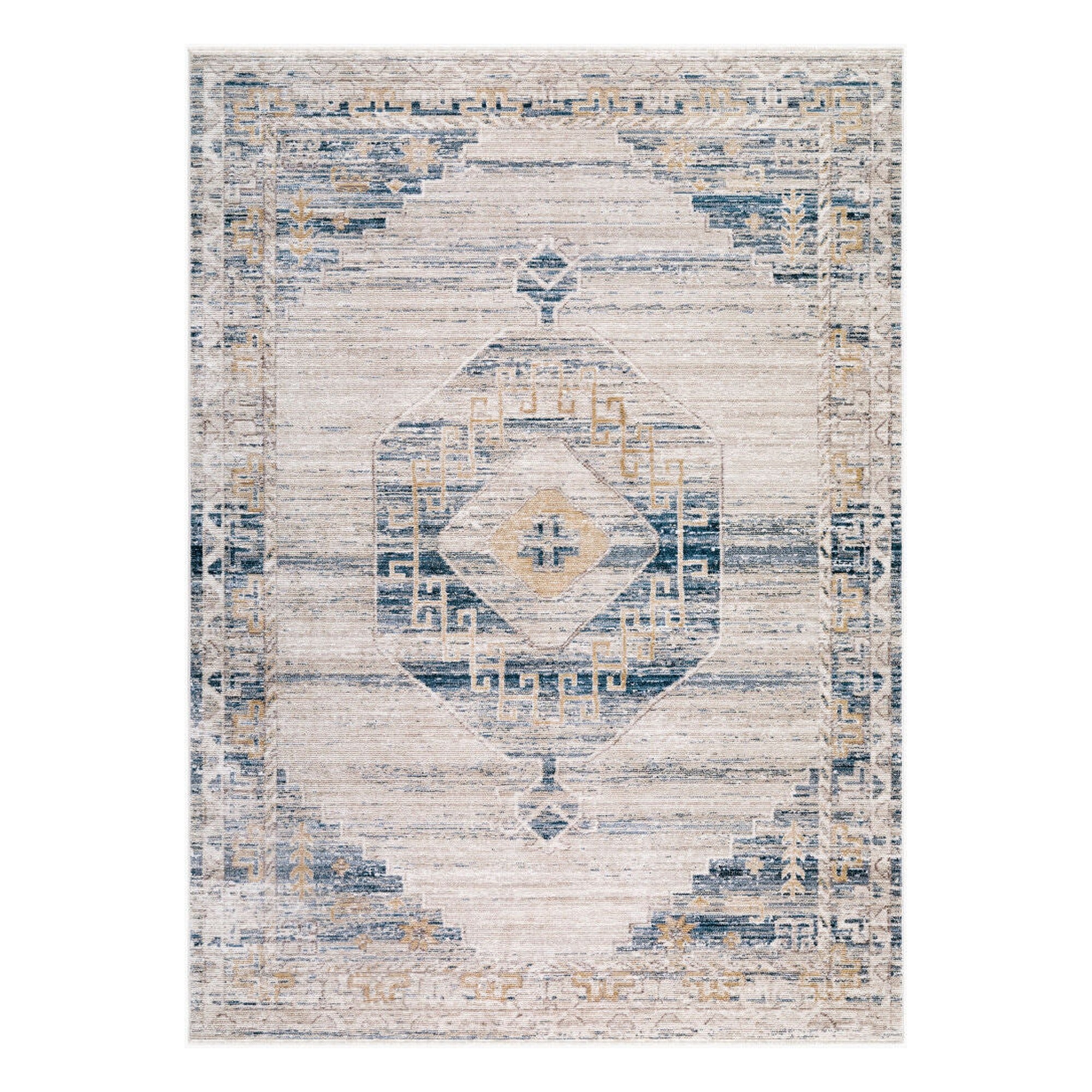 Fifth Avenue Dusty Sage/Taupe Machine Woven Rug - 5' x 7'5"