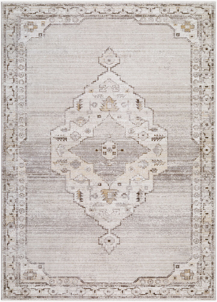 Fifth Avenue Dark Brown/Taupe Machine Woven Rug FIF-2301 - 5' x 7'5"