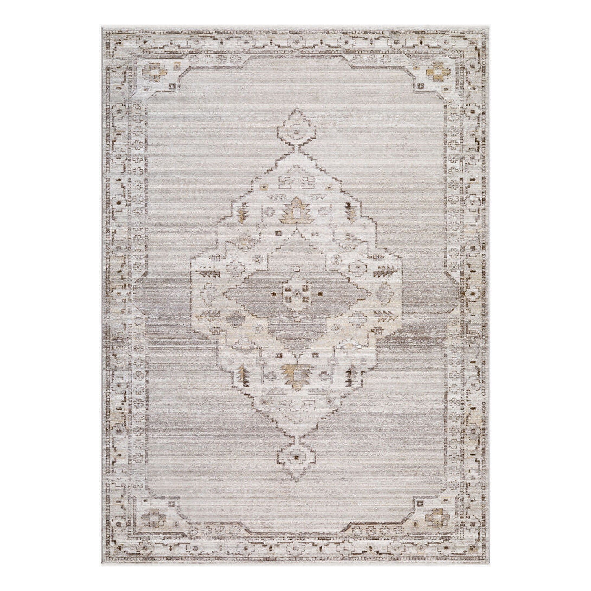 Fifth Avenue Dark Brown/Taupe Machine Woven Rug FIF-2301 - 5' x 7'5"