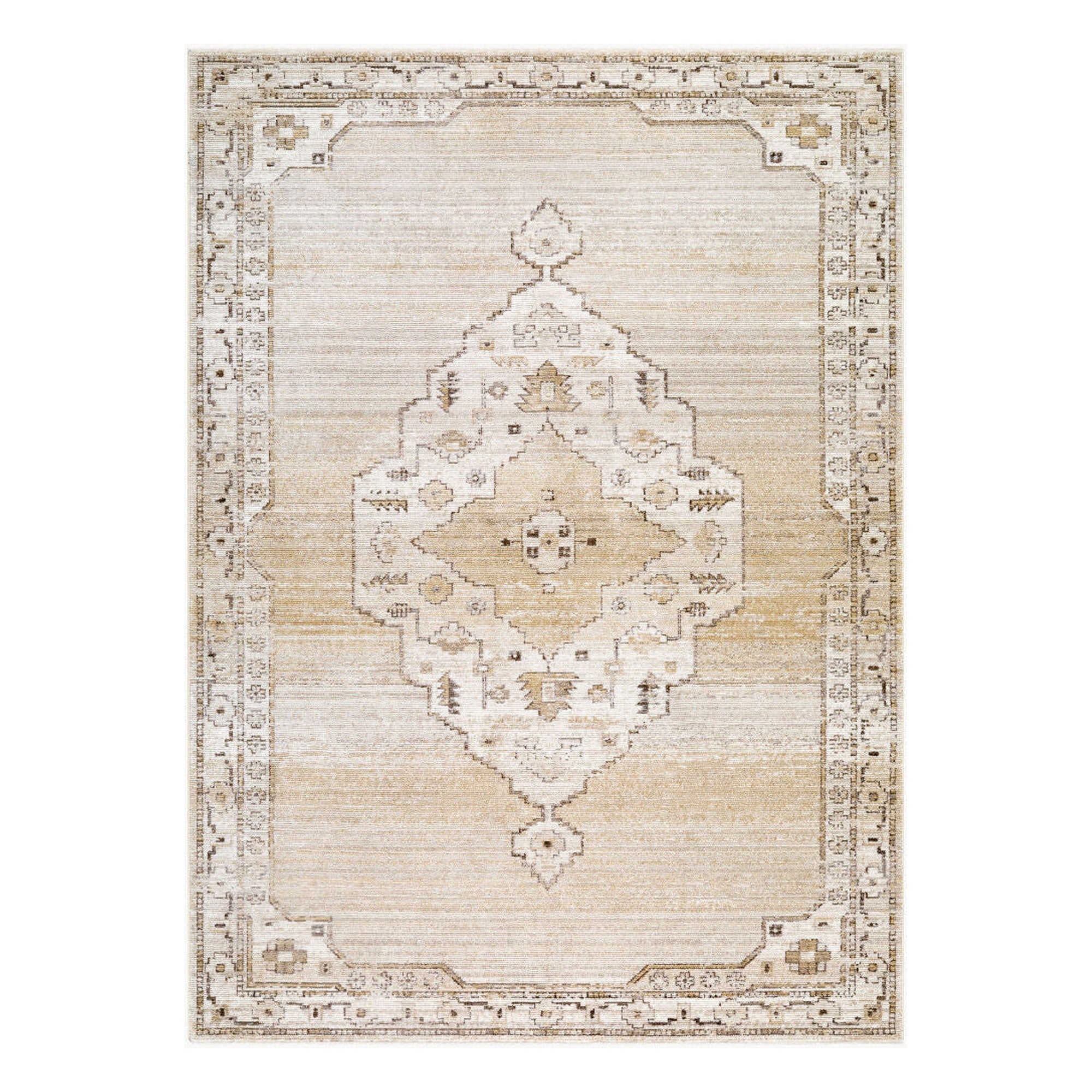 Fifth Avenue Dark Brown/Tan Machine Woven Rug FIF-2302 - 5' x 7'5"