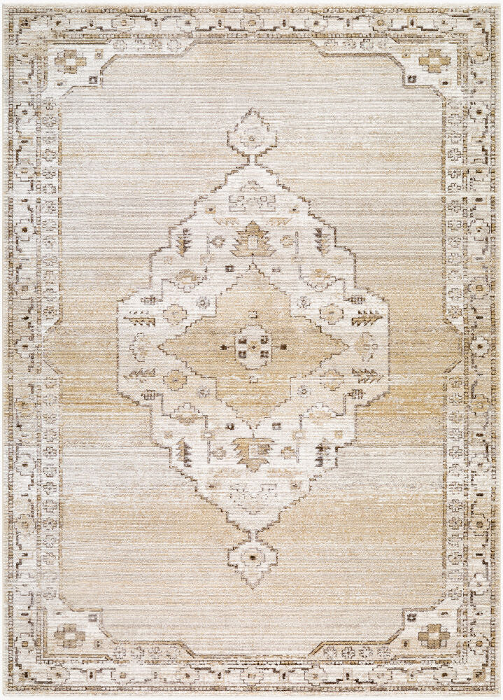 Fifth Avenue Dark Brown/Tan Machine Woven Rug FIF-2302 - 5' x 7'5"