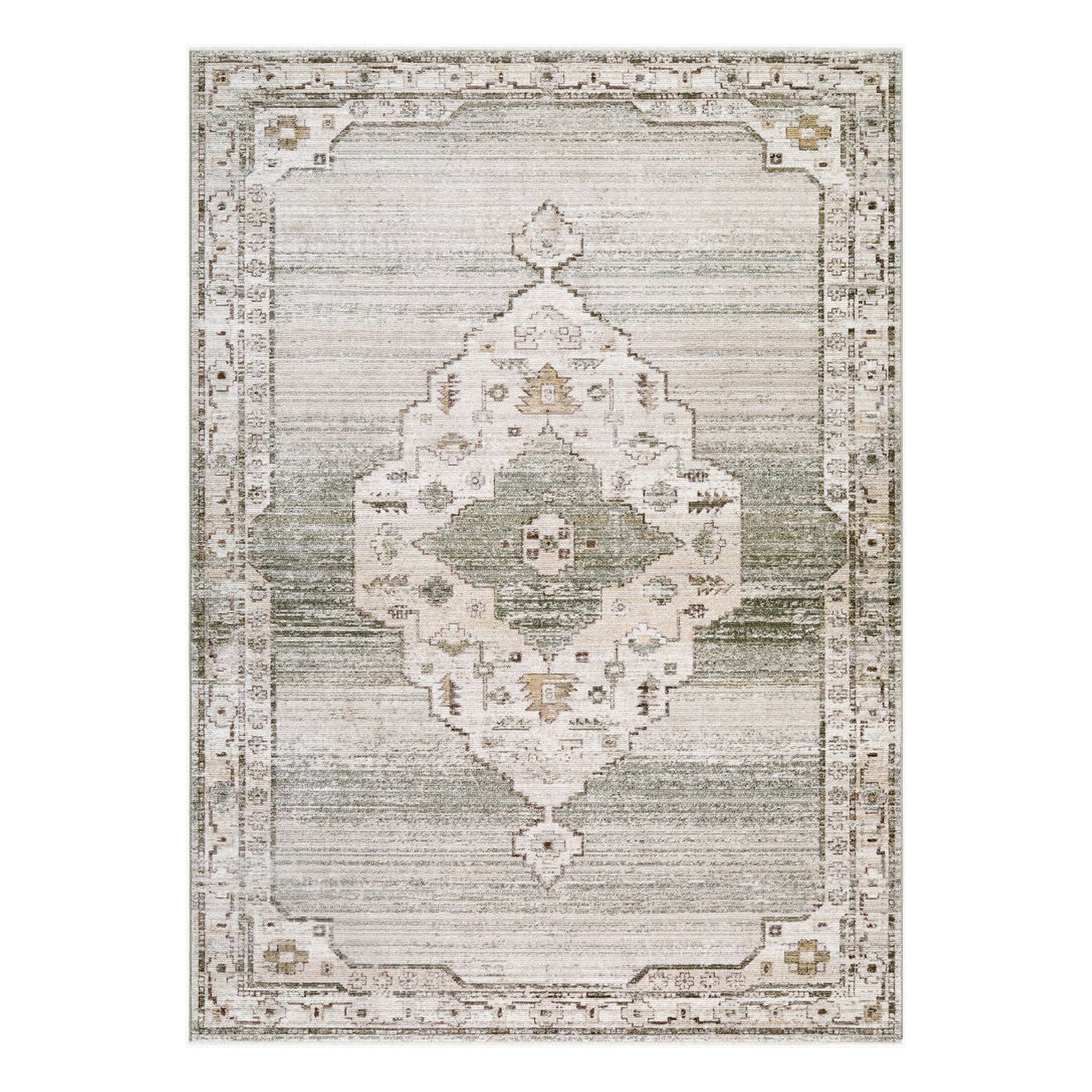 Fifth Avenue Light Gray/Taupe Machine Woven Rug FIF-2303 - 5' x 7'5"