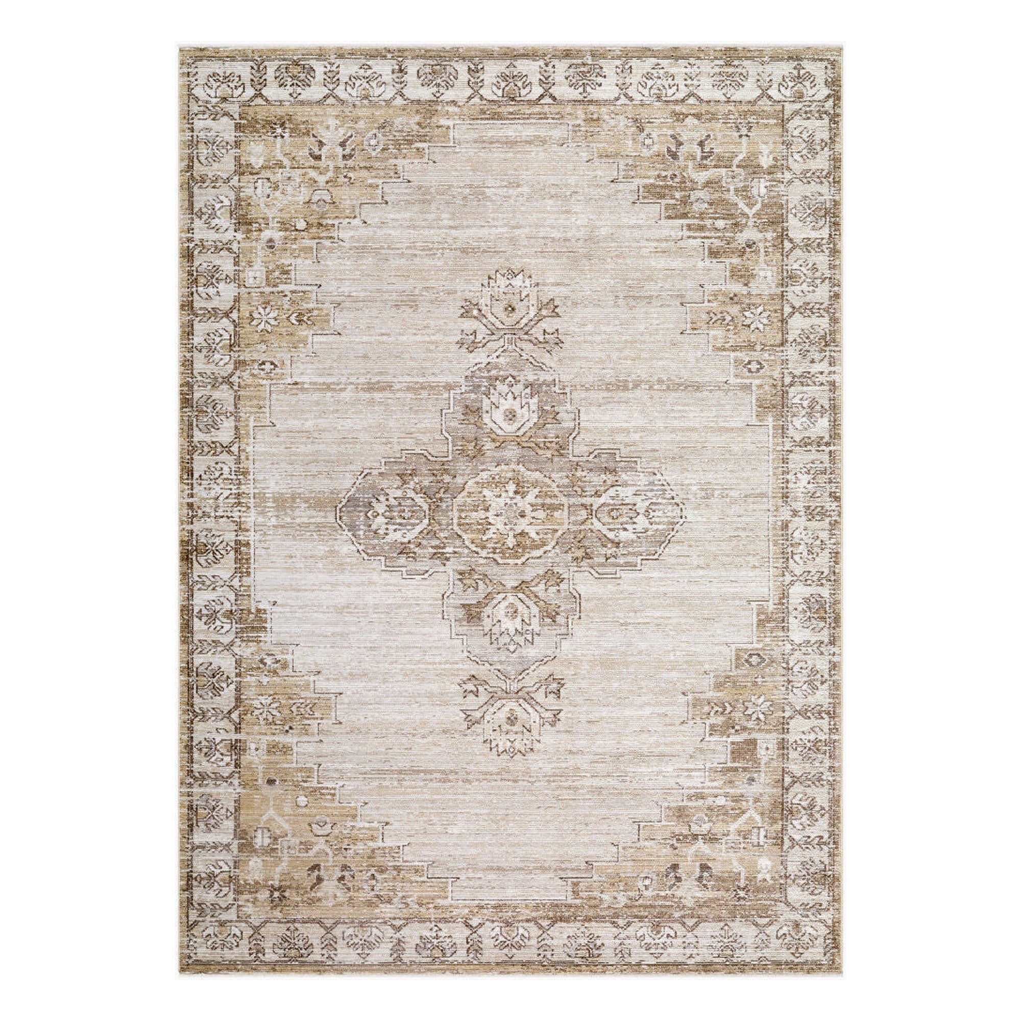 Fifth Avenue Dark Brown/Taupe Machine Woven Rug FIF-2304 - 5' x 7'5"