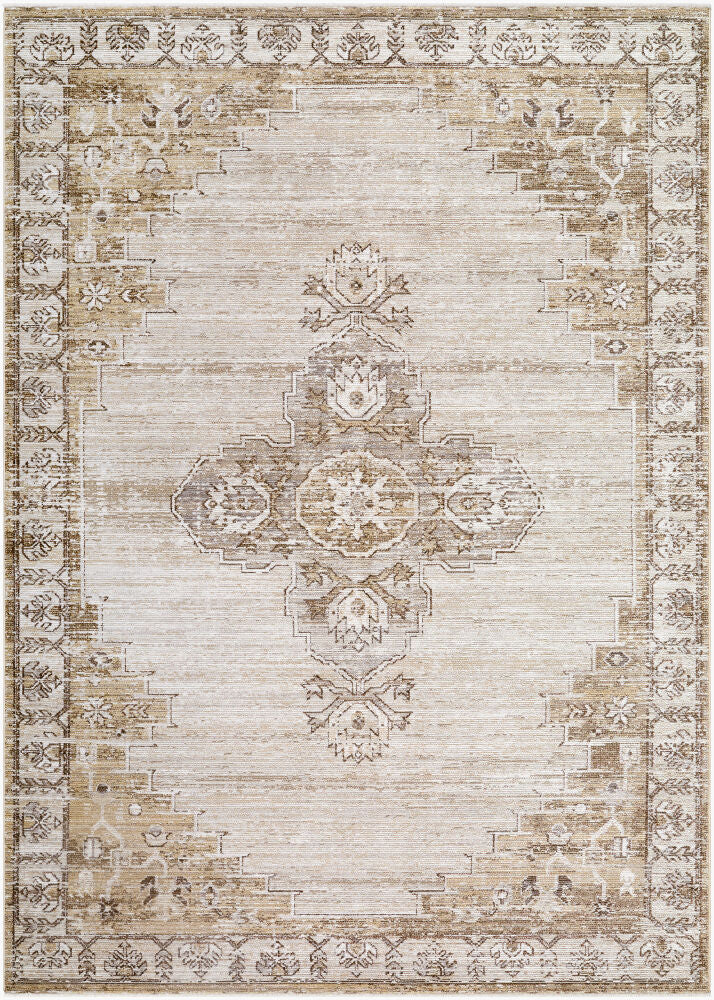 Fifth Avenue Dark Brown/Taupe Machine Woven Rug FIF-2304 - 5' x 7'5"