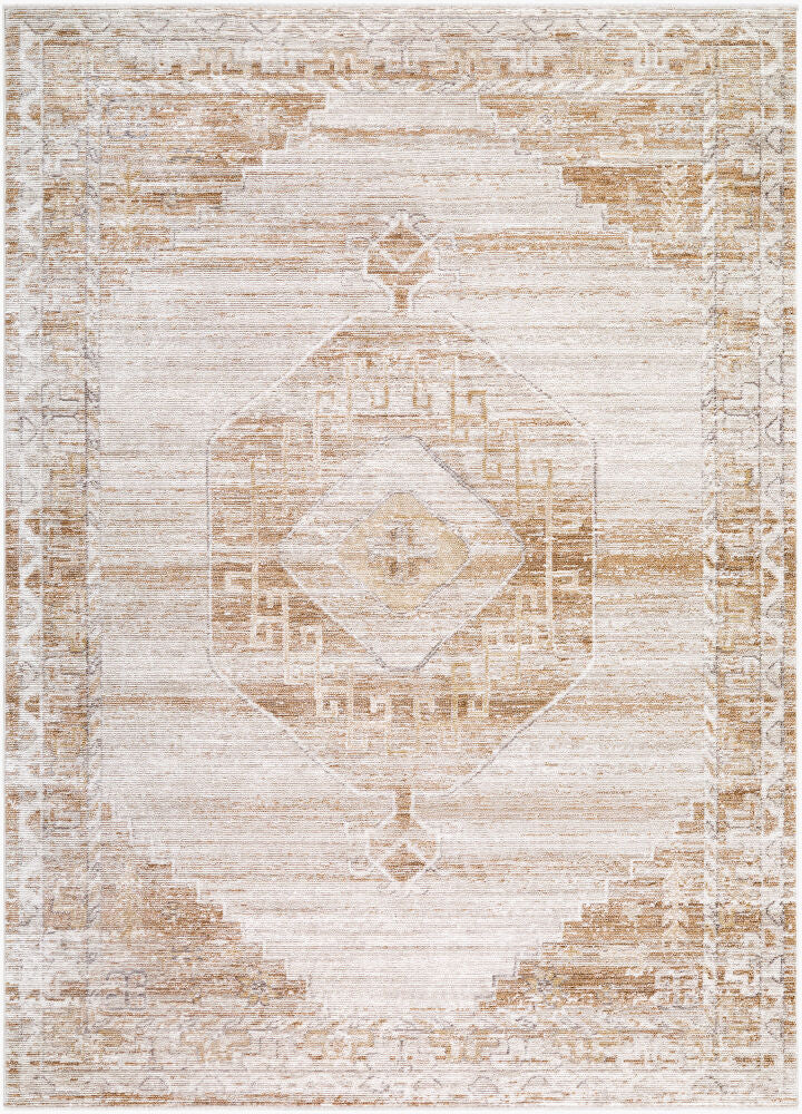 Fifth Avenue Light Brown/Tan Machine Woven Rug - 5' x 7'5"