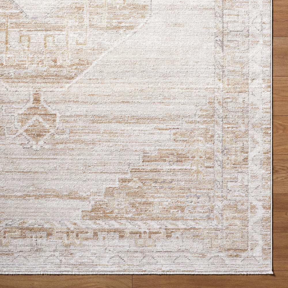 Fifth Avenue Light Brown/Tan Machine Woven Rug - overhead