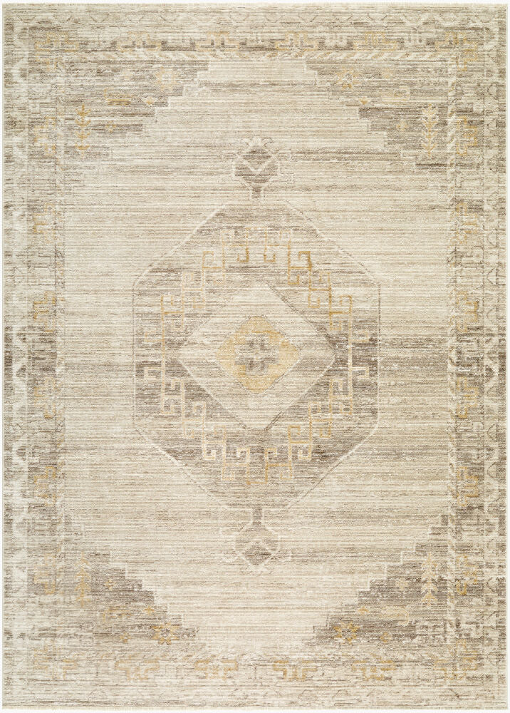 Fifth Avenue Light Gray/Taupe Machine Woven Rug FIF-2306 - 5' x 7'5"