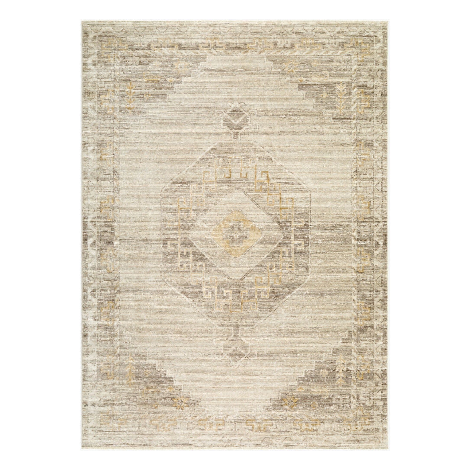 Fifth Avenue Light Gray/Taupe Machine Woven Rug FIF-2306 - 5' x 7'5"