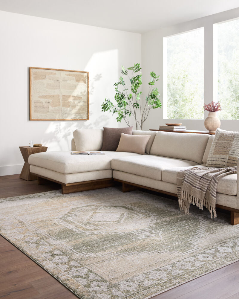 Fifth Avenue Light Gray/Taupe Machine Woven Rug FIF-2308 - roomscene