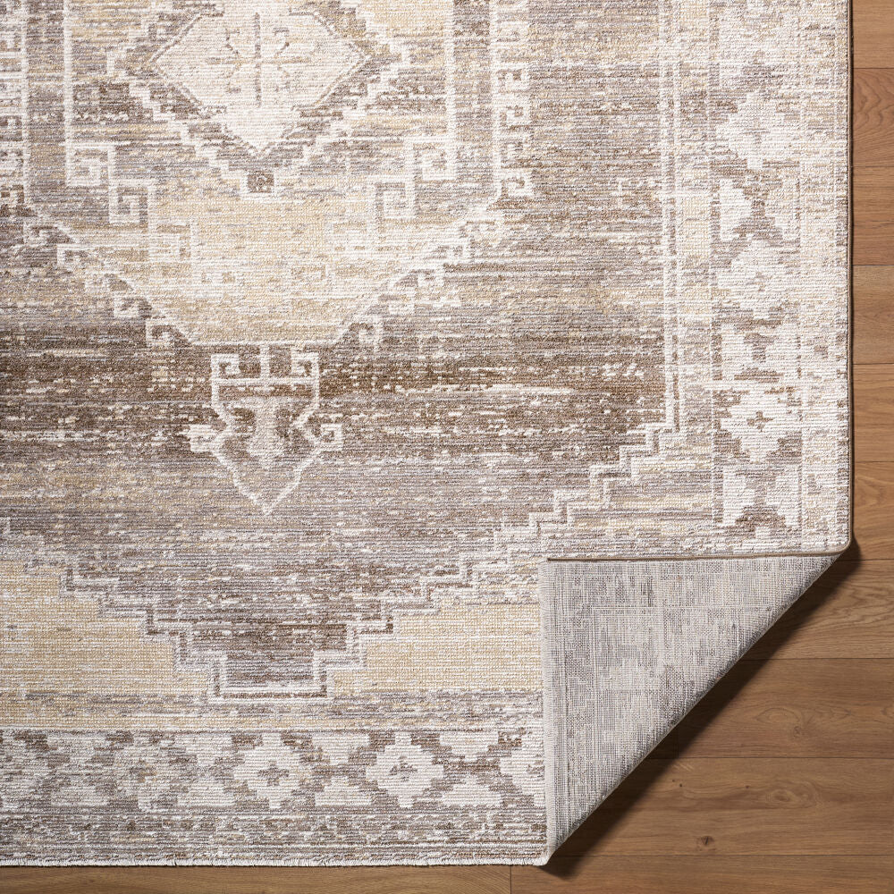 Fifth Avenue Dark Brown/Taupe Machine Woven Rug FIF-2309 - fold