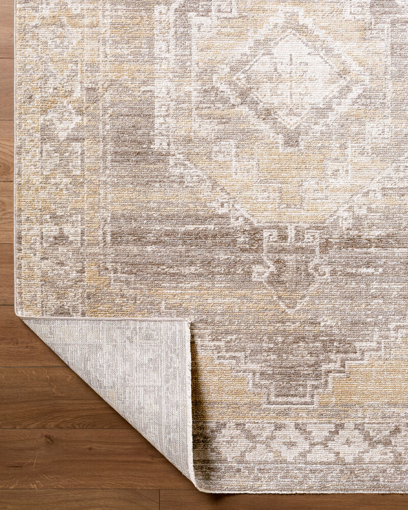 Fifth Avenue Dark Brown/Taupe Machine Woven Rug FIF-2311 - fold