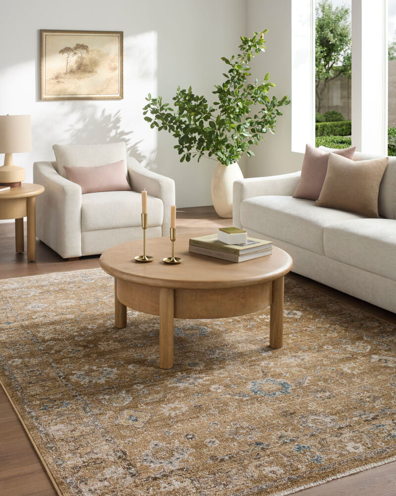 Fifth Avenue Dark Brown/Taupe Machine Woven Rug FIF-2314 - roomscene