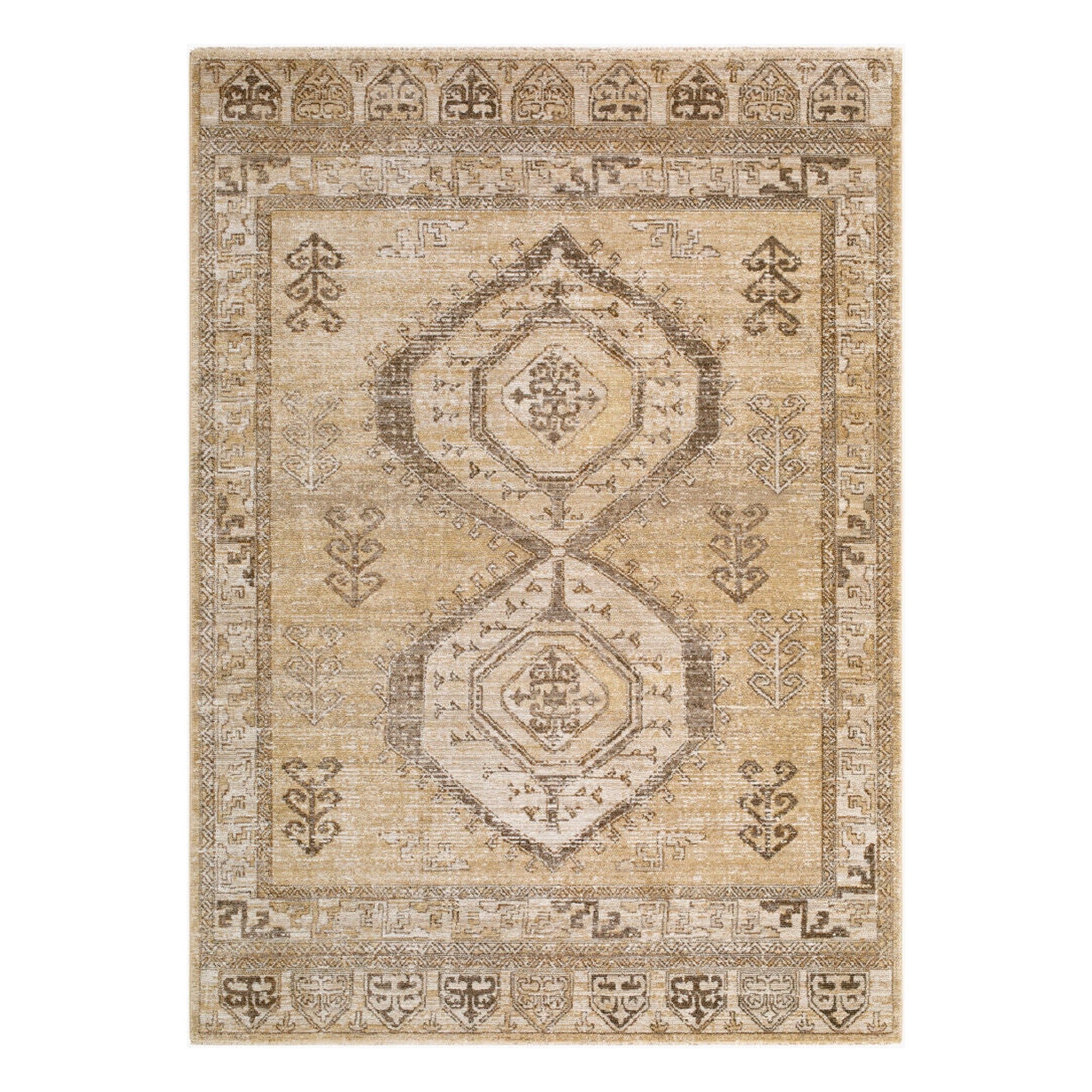 Fifth Avenue Dark Brown/Taupe Machine Woven Rug FIF-2318 - 5' x 7'5"