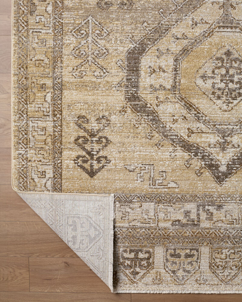 Fifth Avenue Dark Brown/Taupe Machine Woven Rug FIF-2318 - fold