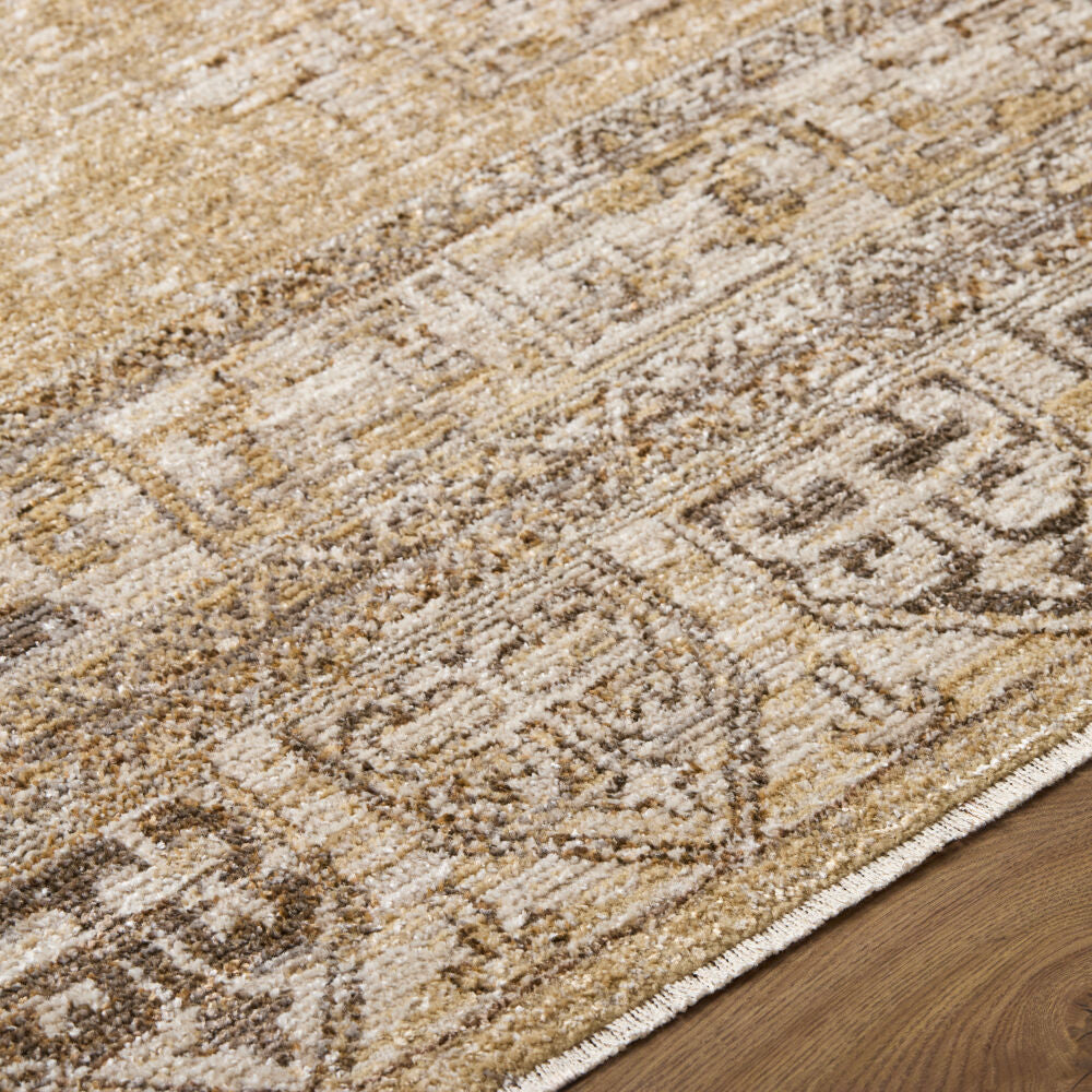 Fifth Avenue Dark Brown/Taupe Machine Woven Rug FIF-2318 - texture