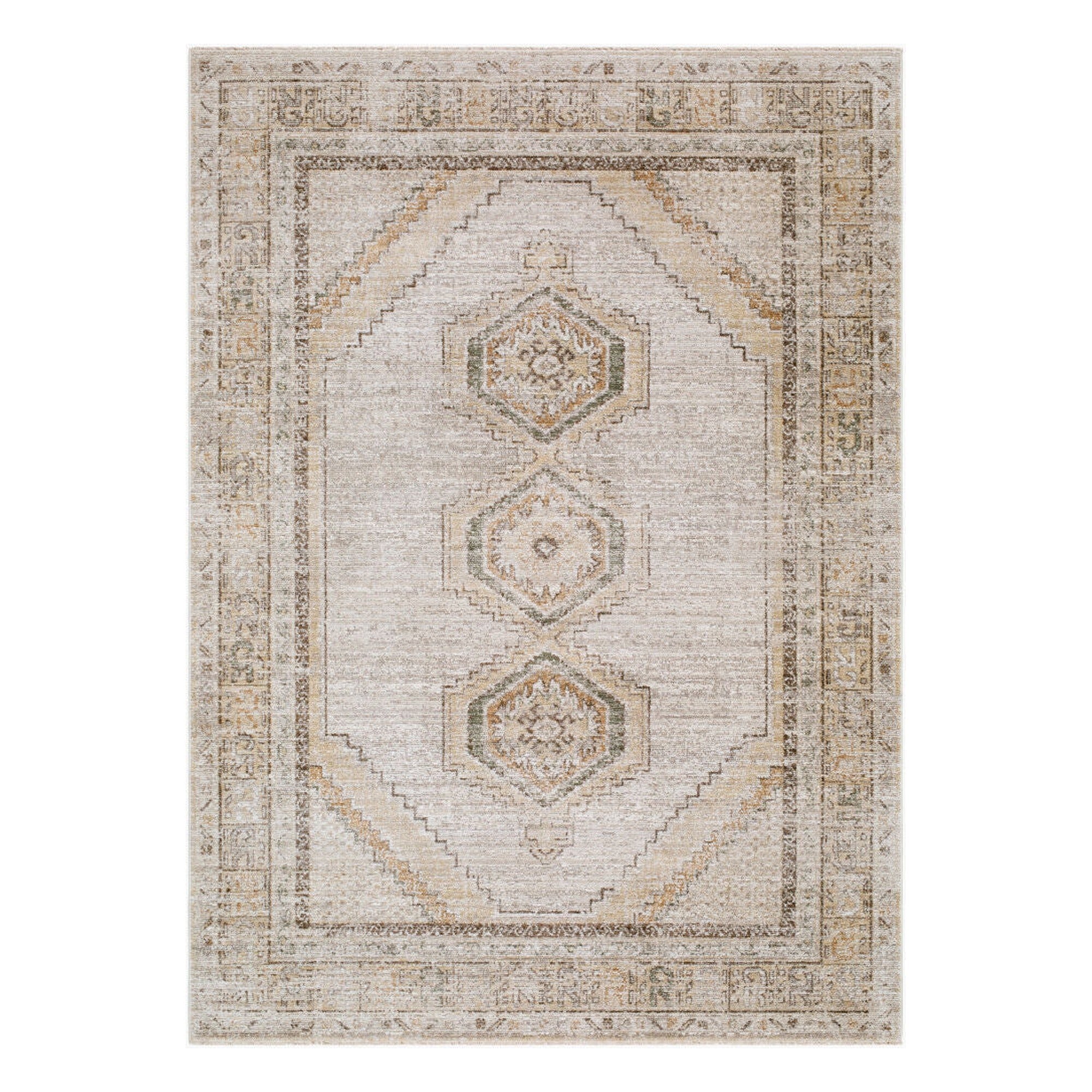 Fifth Avenue Dark Brown/Tan Machine Woven Rug FIF-2321 - 5' x 7'5"