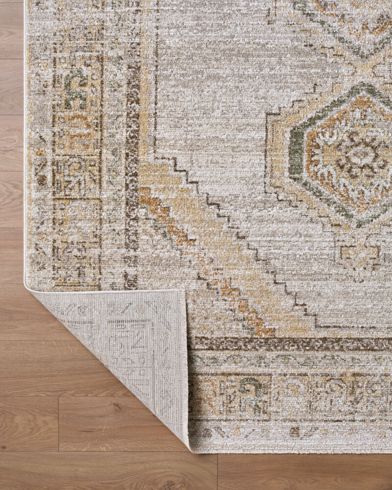 Fifth Avenue Dark Brown/Tan Machine Woven Rug FIF-2321 - fold
