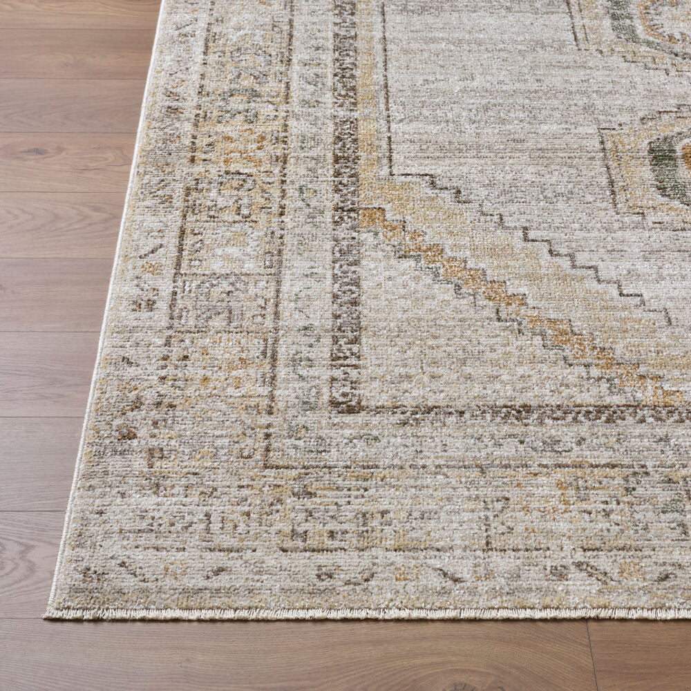 Fifth Avenue Dark Brown/Tan Machine Woven Rug FIF-2321 - front