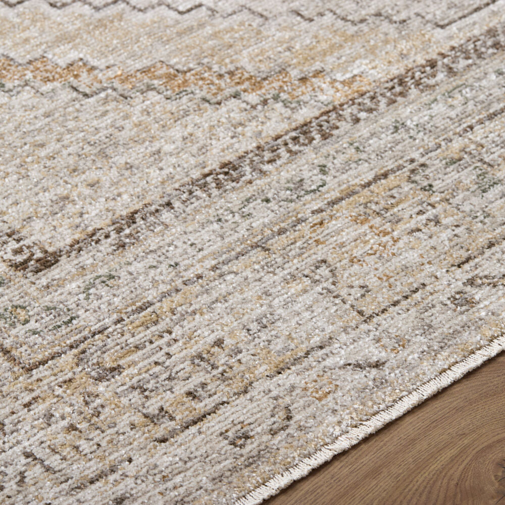 Fifth Avenue Dark Brown/Tan Machine Woven Rug FIF-2321 - texture