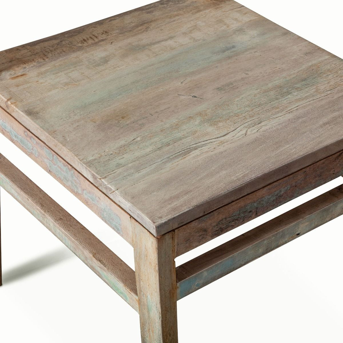 Shabby Chic Vintage Reclaimed Teak Dining Chair, Set of 2