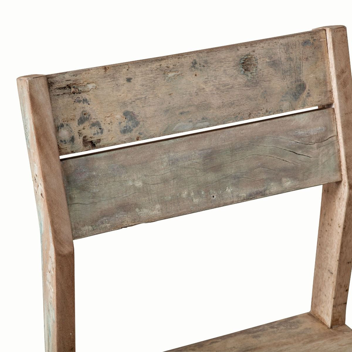 Shabby Chic Vintage Reclaimed Teak Dining Chair, Set of 2