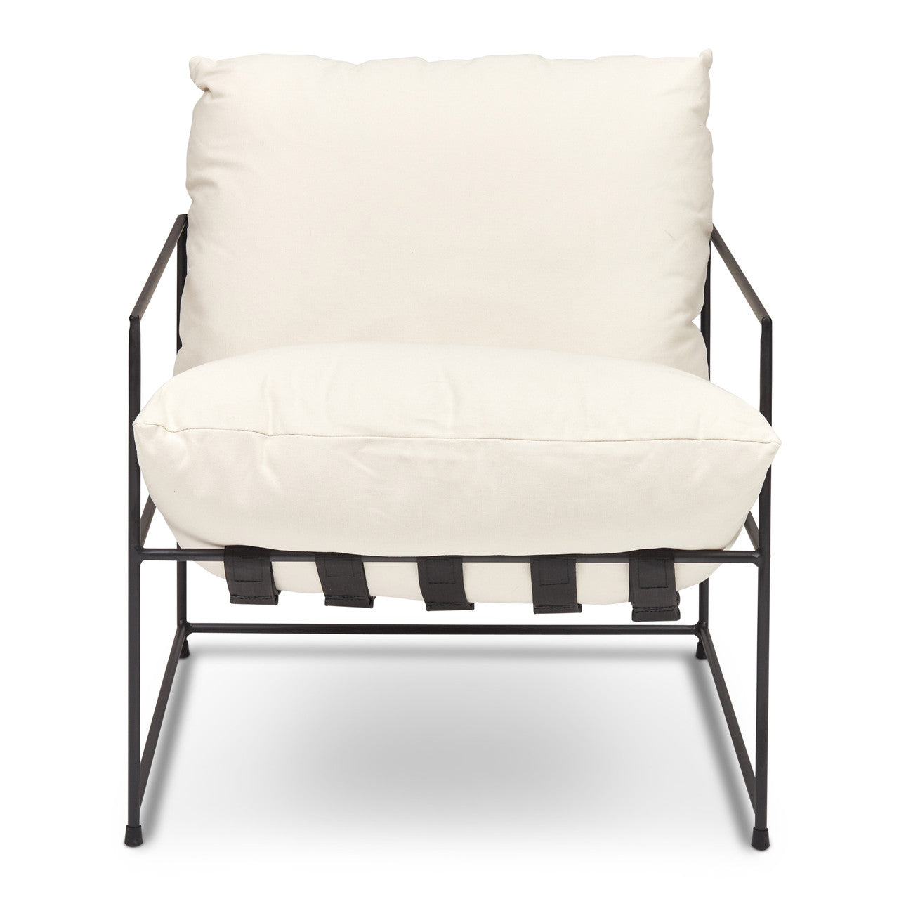 Metro - Trent Accent Chair - Washed White Upholstery