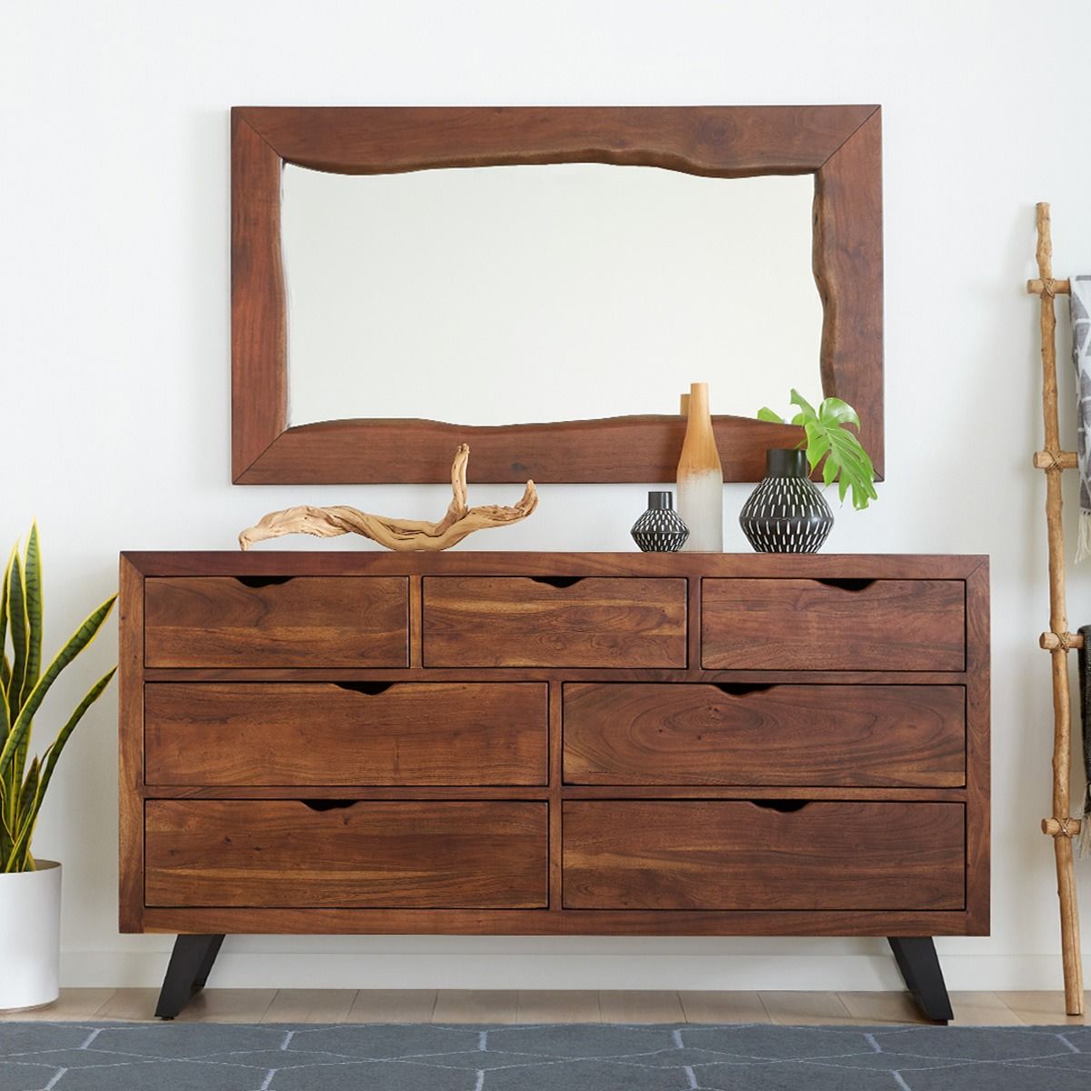 London Loft 58" Mirror in Walnut - image 3