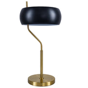 Flux Contemporary Black and Gold Ceramic Table Lamp