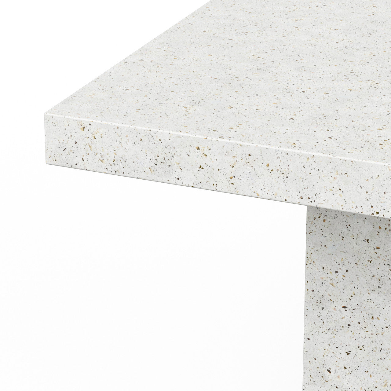 Mixx - Elcor - Bar Height Dining Table - 47" x 95" - Ivory Terrazzo
