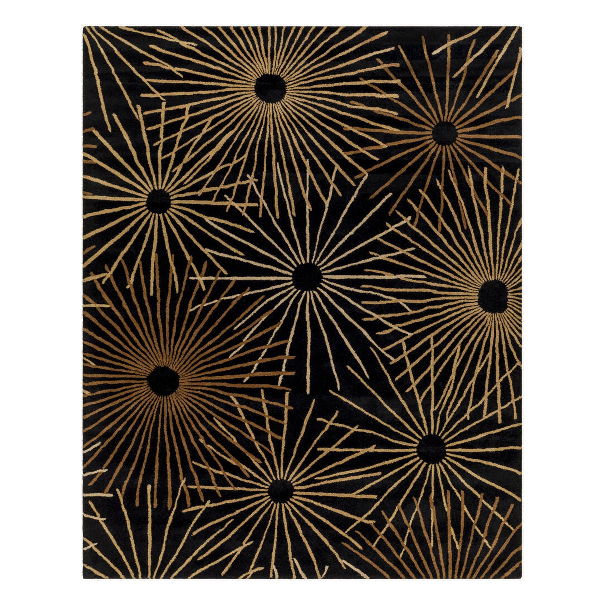 Forum Black/Tan Handmade Rug - 10' x 14'