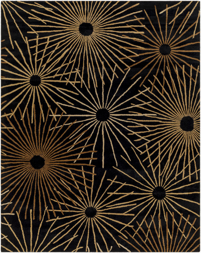 Forum Black/Tan Handmade Rug - 10' x 14'