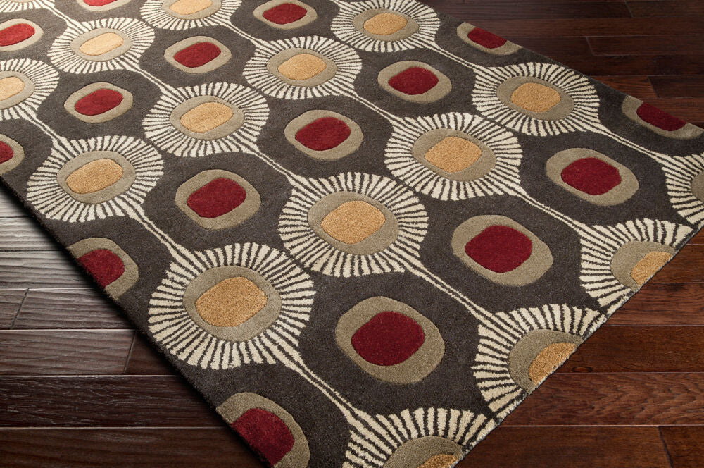 Forum Brown/Tan Handmade Rug - corner