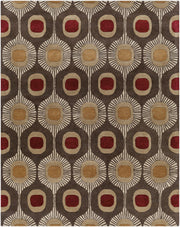 Forum Brown/Tan Handmade Rug - 10' x 14'