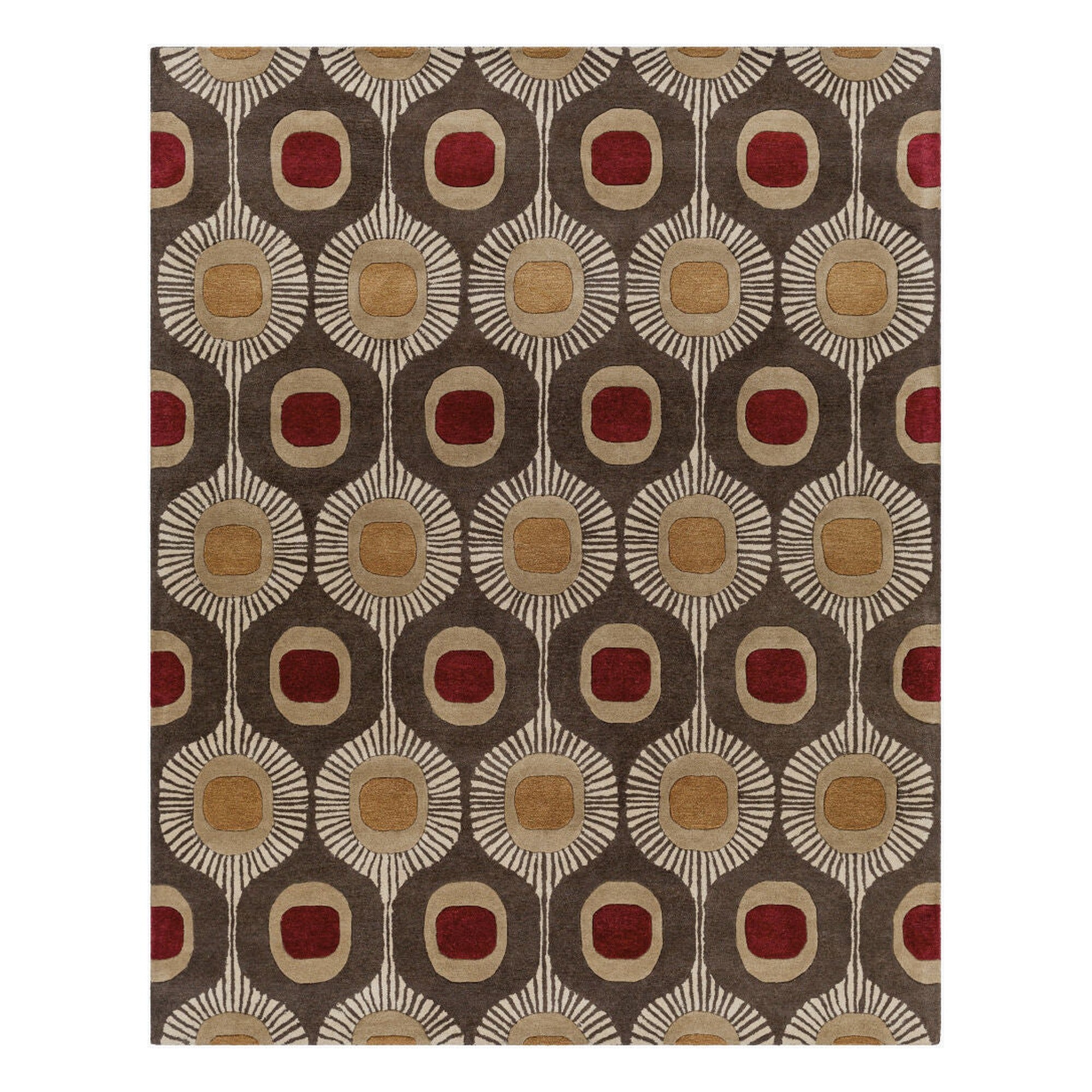 Forum Brown/Tan Handmade Rug - 10' x 14'