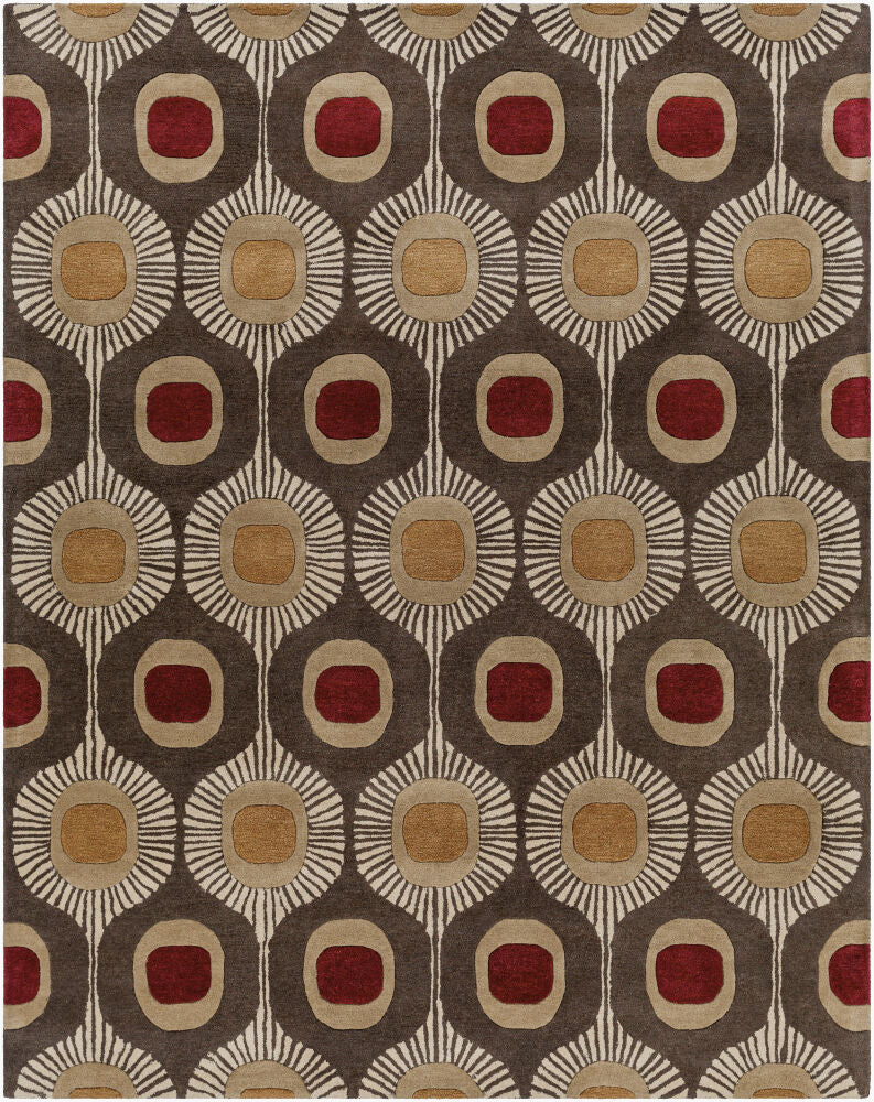 Forum Brown/Tan Handmade Rug - 10' x 14'