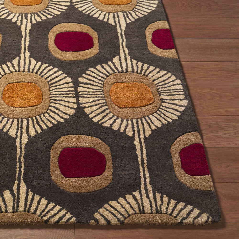Forum Brown/Tan Handmade Rug - front