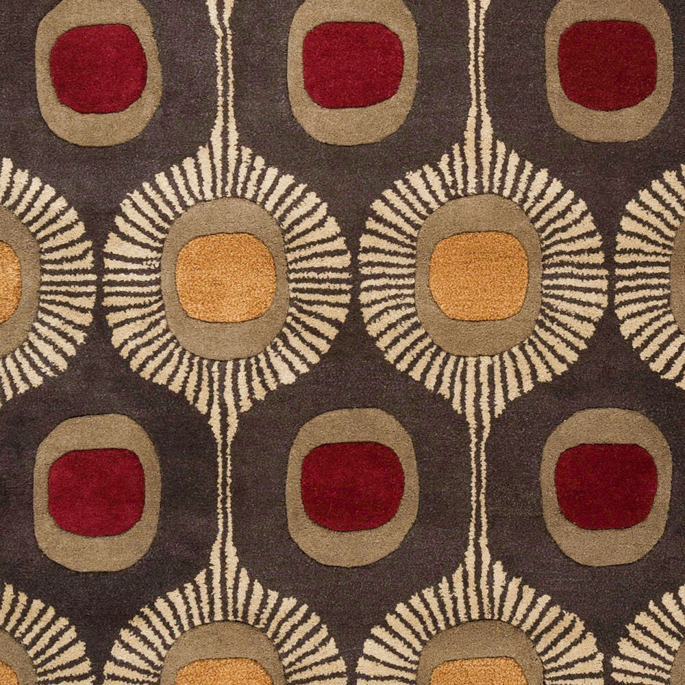 Forum Brown/Tan Handmade Rug - swatch