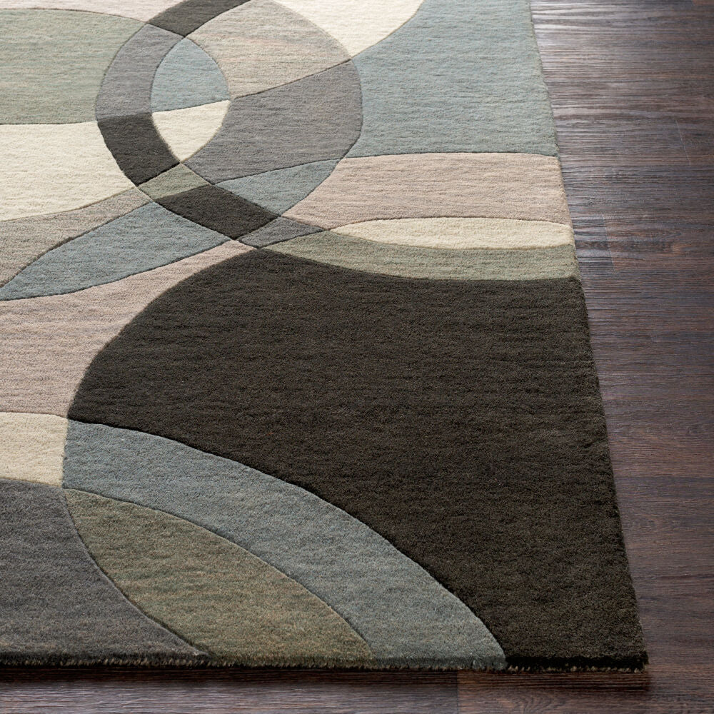 Forum Black/Taupe Handmade Rug FM-7193 - front