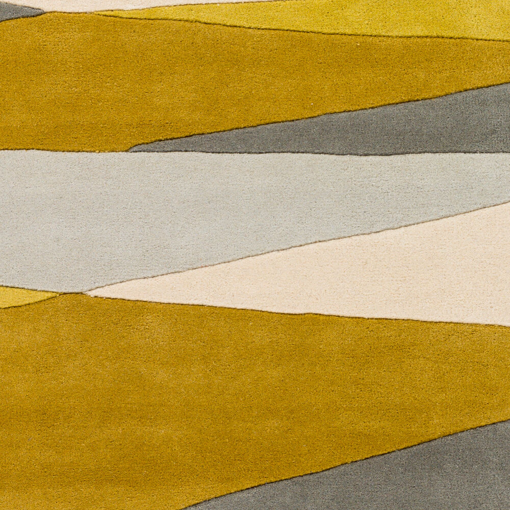 Forum Gray/Yellow Handmade Rug - swatch