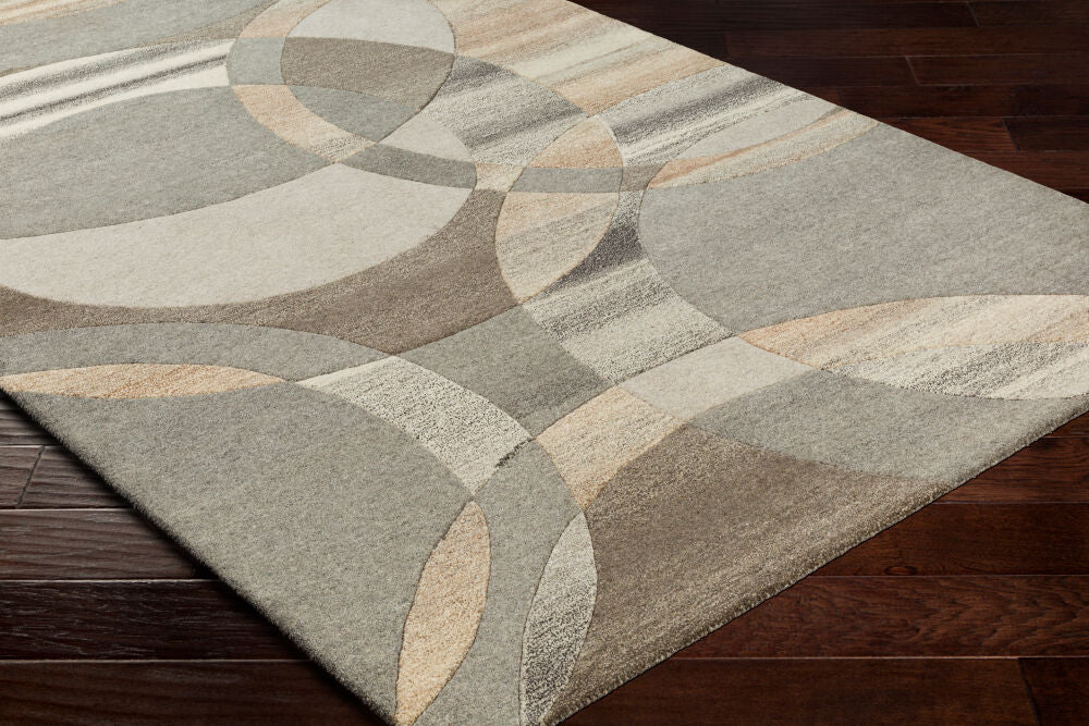 Forum Black/Taupe Handmade Rug FM-7210 - corner