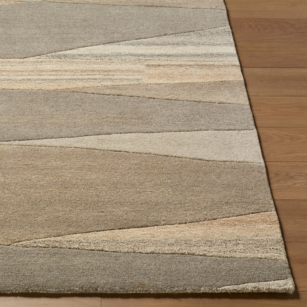 Forum Black/Taupe Handmade Rug FM-7211 - front