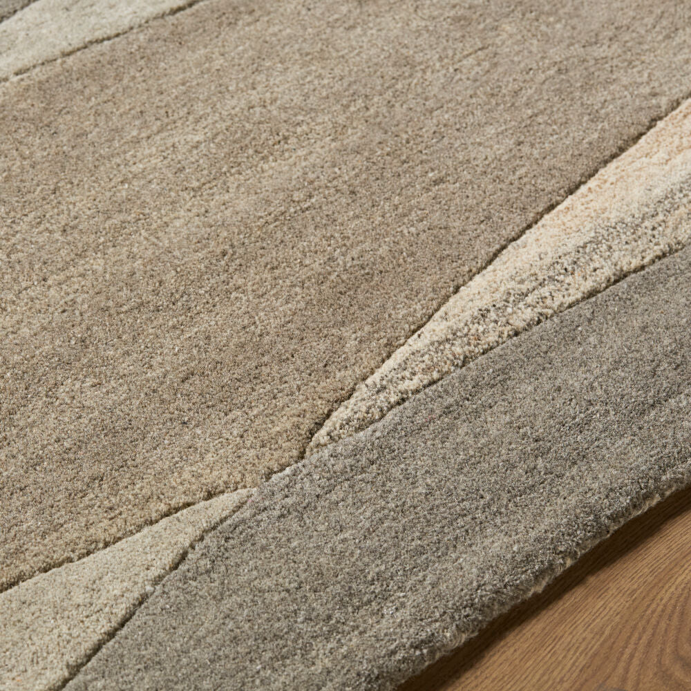 Forum Black/Taupe Handmade Rug FM-7211 - texture