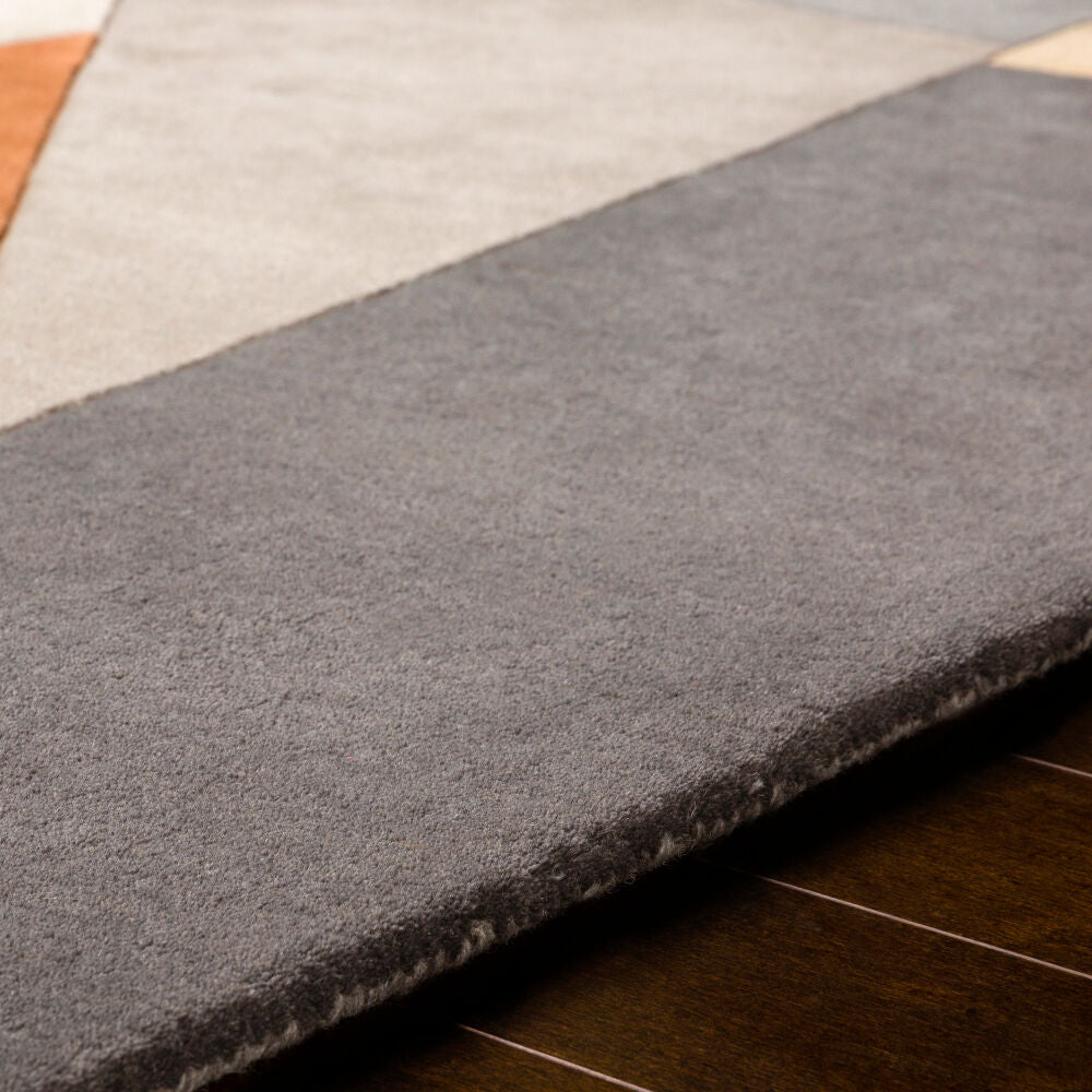 Forum Charcoal/Taupe Handmade Rug FM-7224 - texture