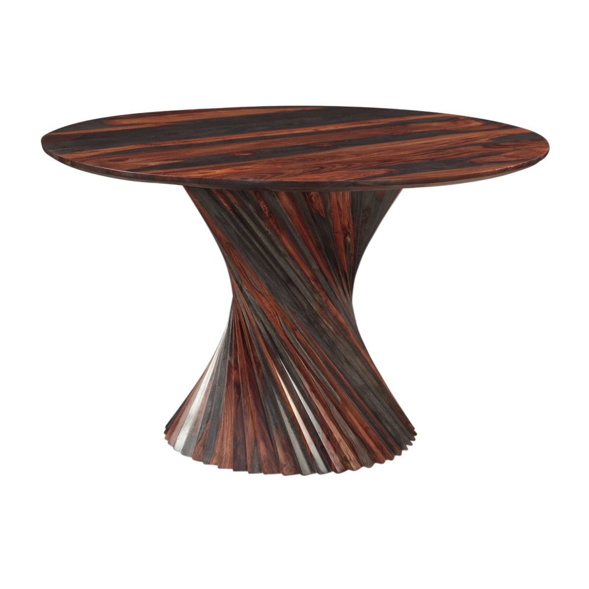 Meridian 48" Round Dining Table with Spiral Base in Capri Sheesham - image 2