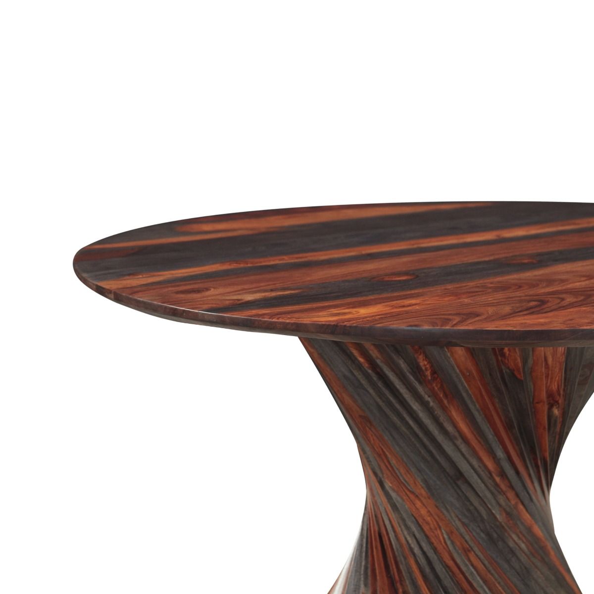 Meridian 48" Round Dining Table with Spiral Base in Capri Sheesham - image 3