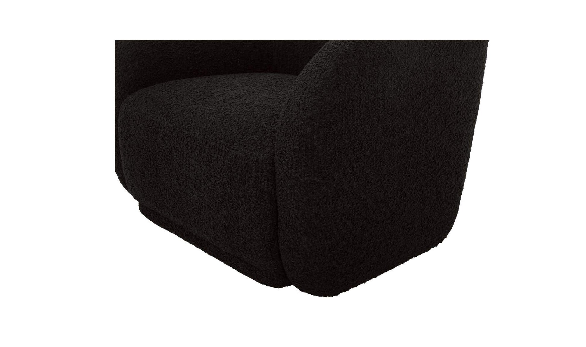 Faye Accent Chair Black Boucle by Moe's Home Collection - view 7