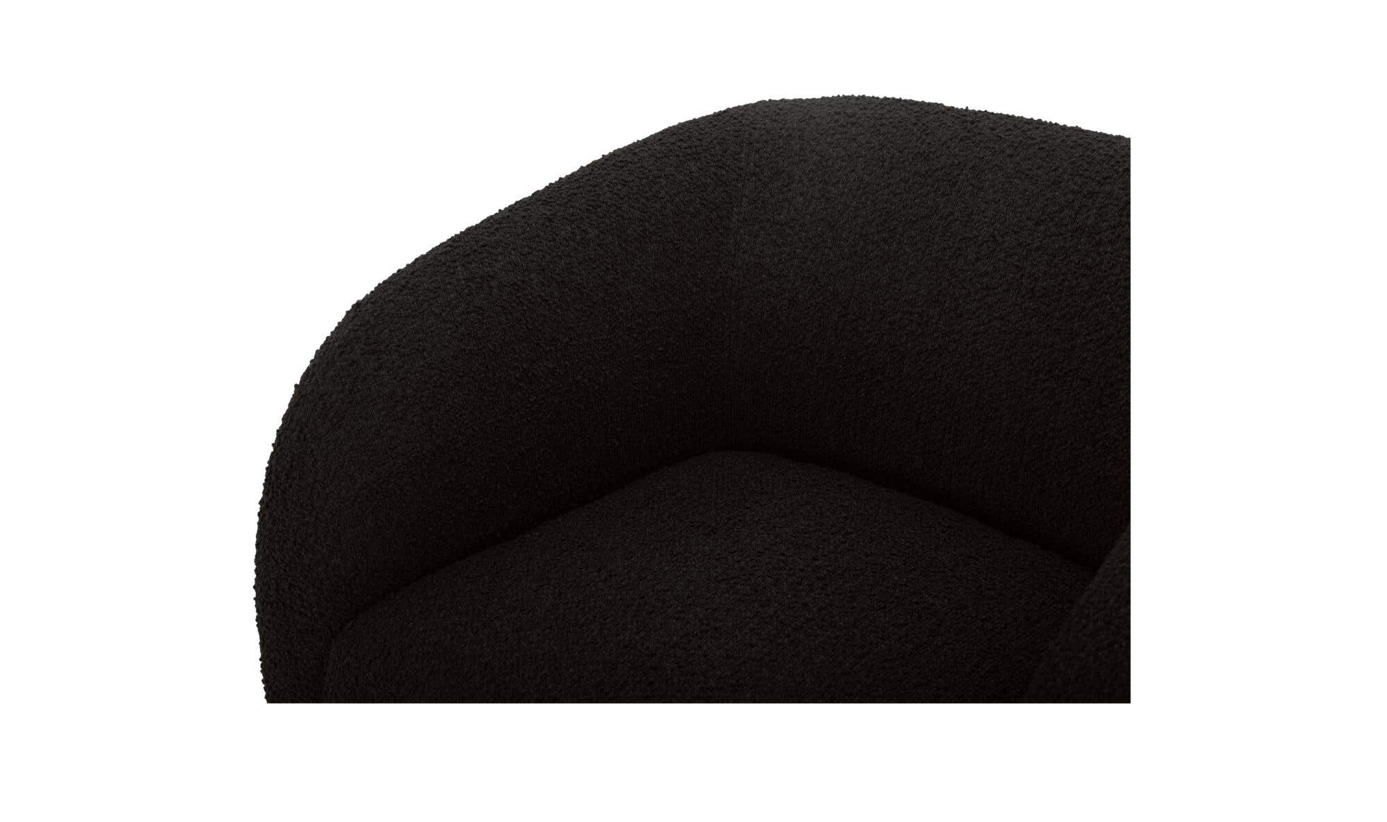 Faye Accent Chair Black Boucle by Moe's Home Collection - view 8
