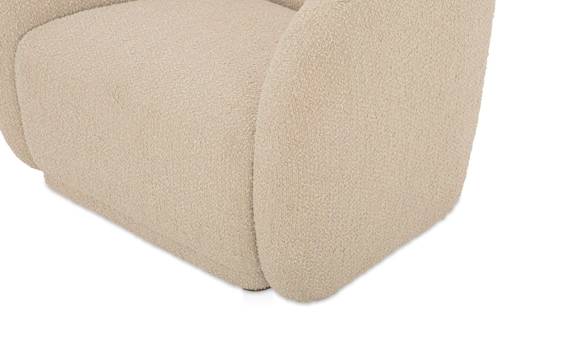 Faye Accent Chair Beige Boucle by Moe's Home Collection - view 9